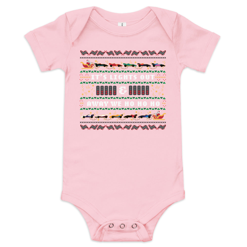Lights Out and Away We Ho Ho Ho Onesie