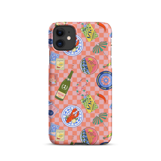 Jetset Summer Picnic Pink Case for iPhone