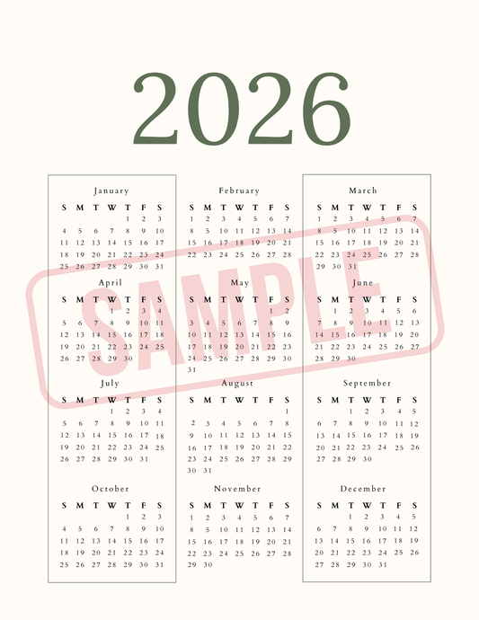 2026 Planner - Digital Download