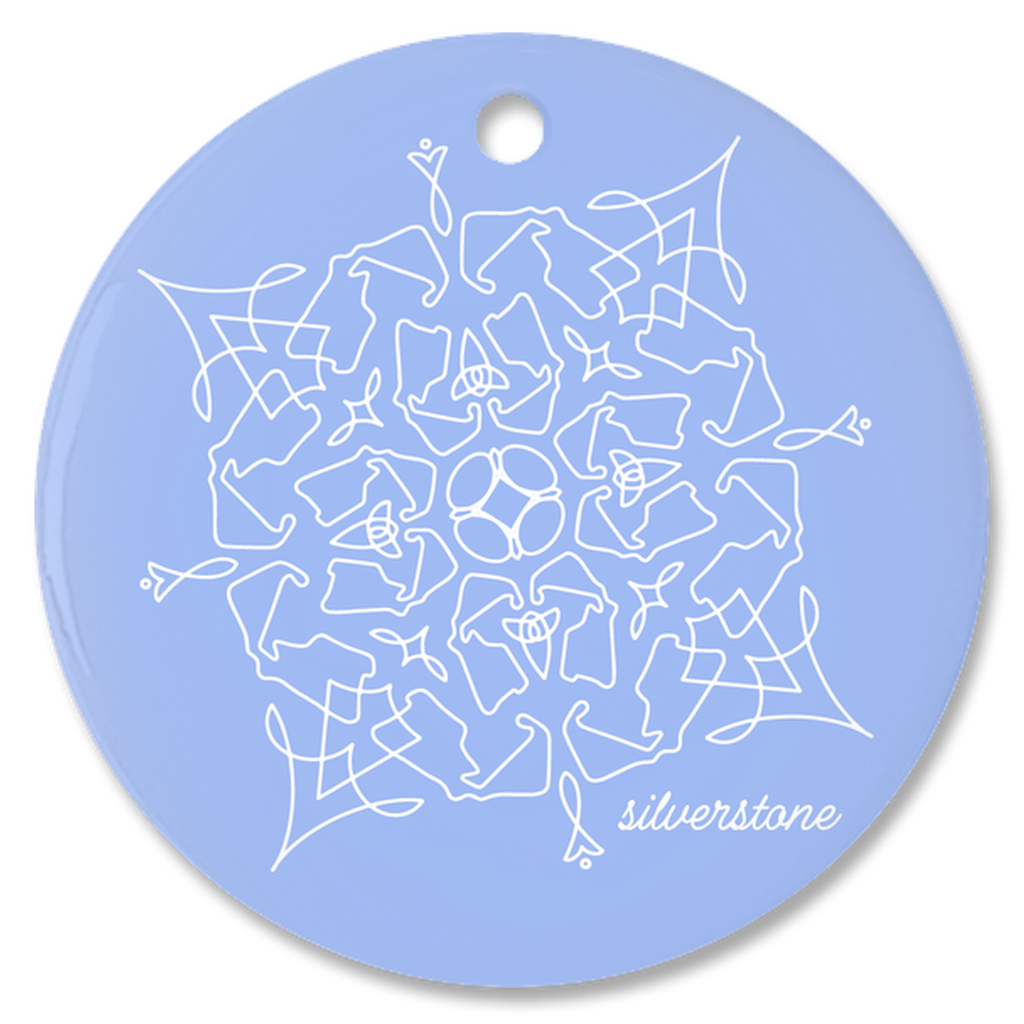 Silverstone Trackflake Ornament