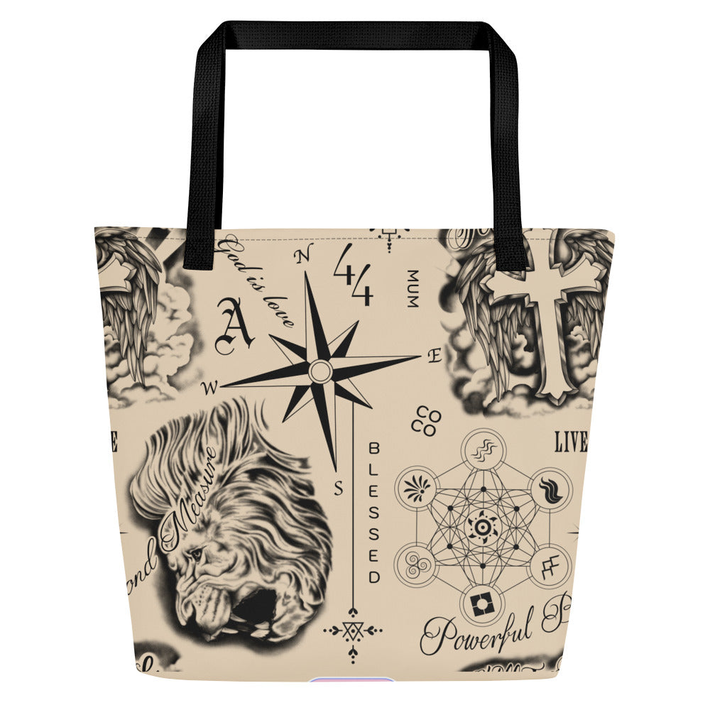 Lewis Hamilton Tattoo Art Tote