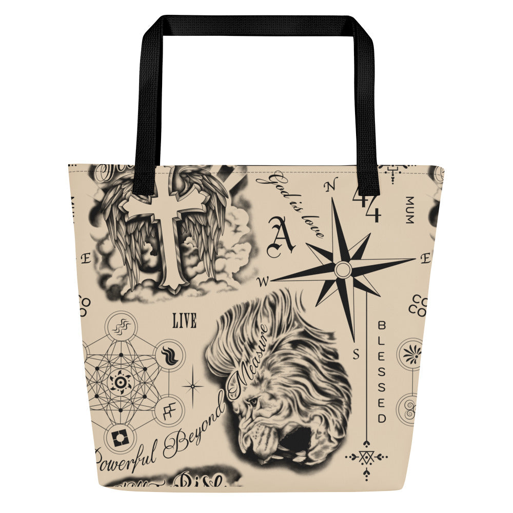 Lewis Hamilton Tattoo Art Tote