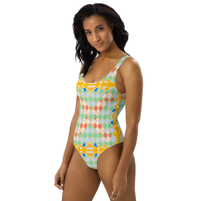 F1 Bandana One-Piece Swimsuit