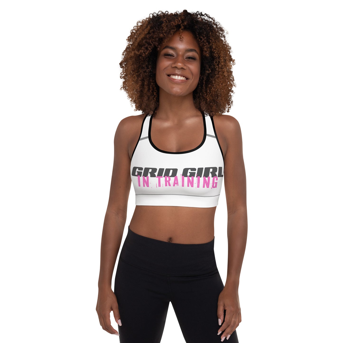 Grid Girl In Training Padded Sports Bra