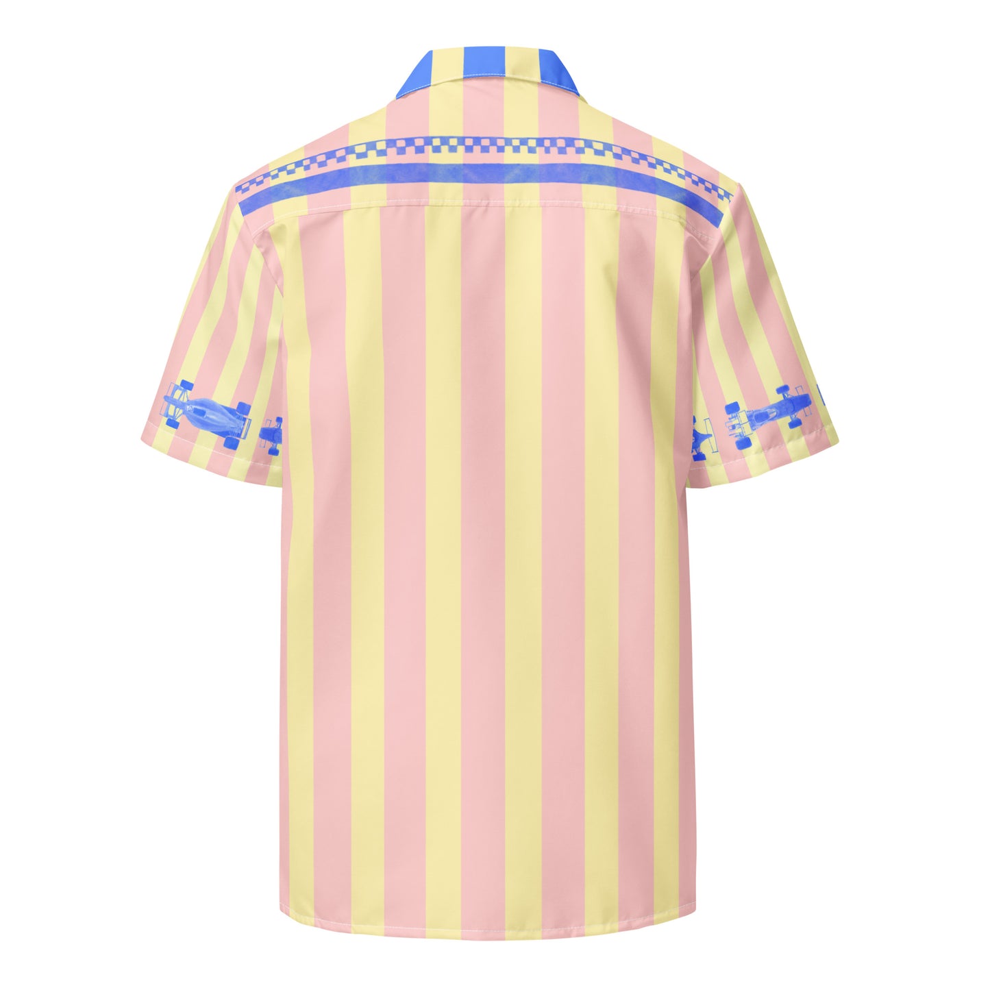 Jetset Vintage Racing Party Shirt Cabana Stripe Pink