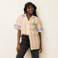 Jetset Vintage Racing Party Shirt Cabana Stripe Pink