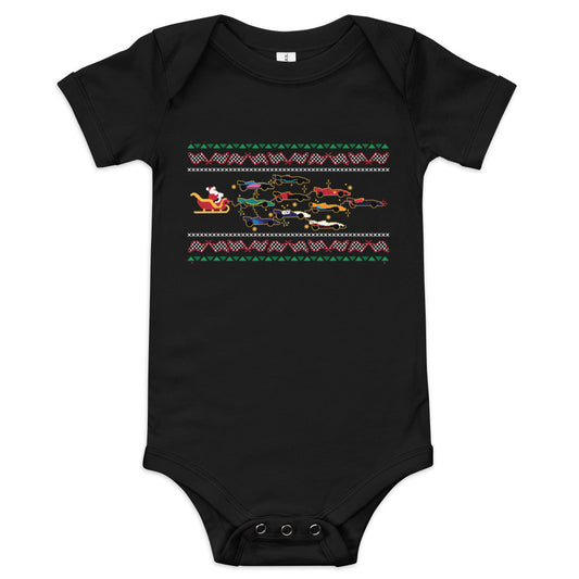 F1 Sleigh Ride Baby Onesie