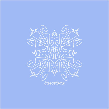 Barcelona Trackflake Ornament - twogirls1formula