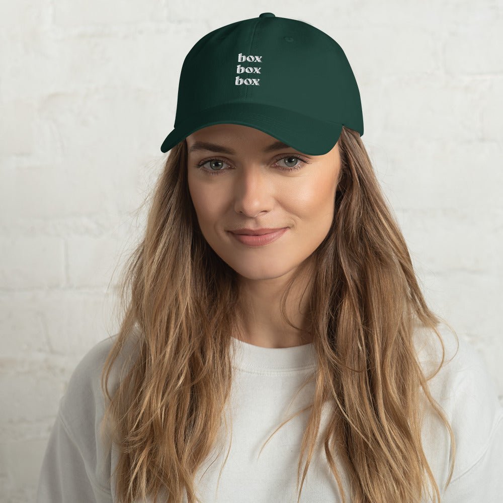 Box Box Box Dad Hat - twogirls1formula