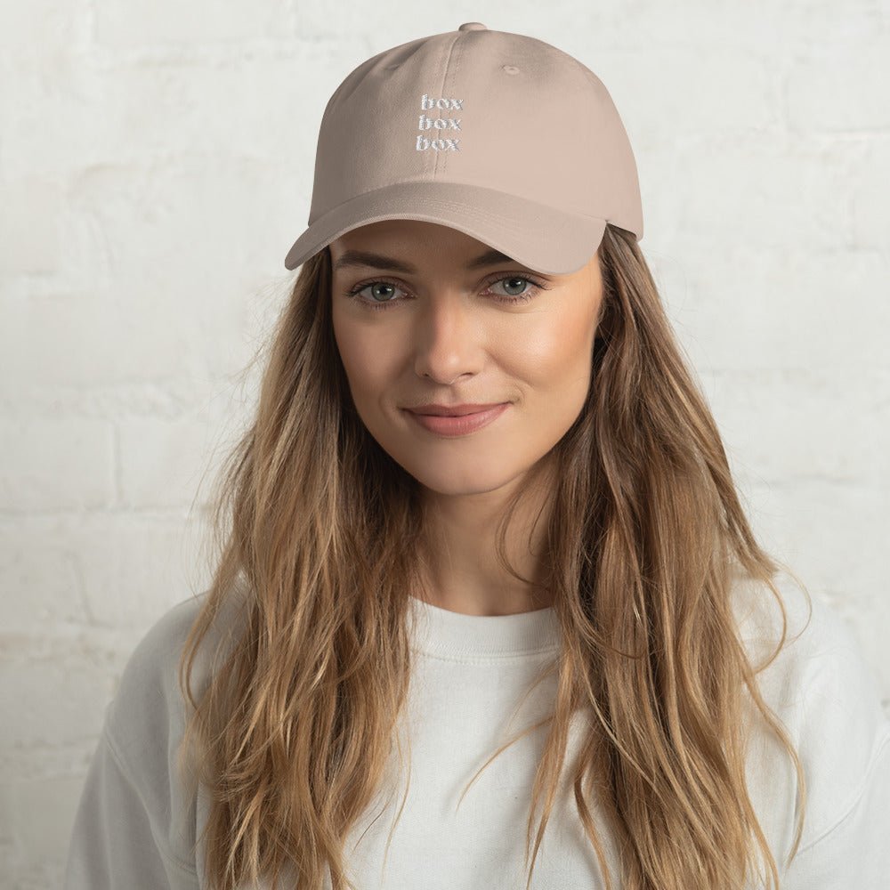 Box Box Box Dad Hat - twogirls1formula