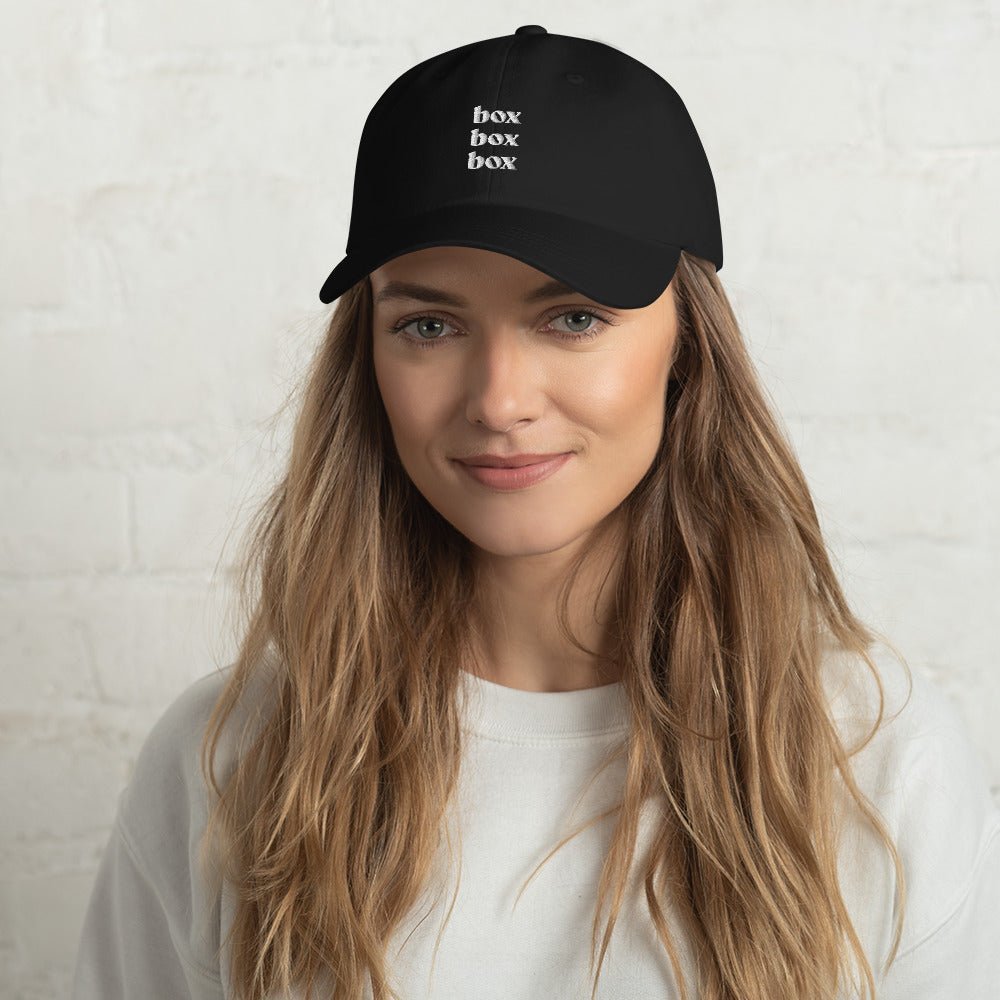 Box Box Box Dad Hat - twogirls1formula