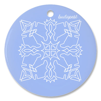 Budapest Trackflake Ornament - twogirls1formula