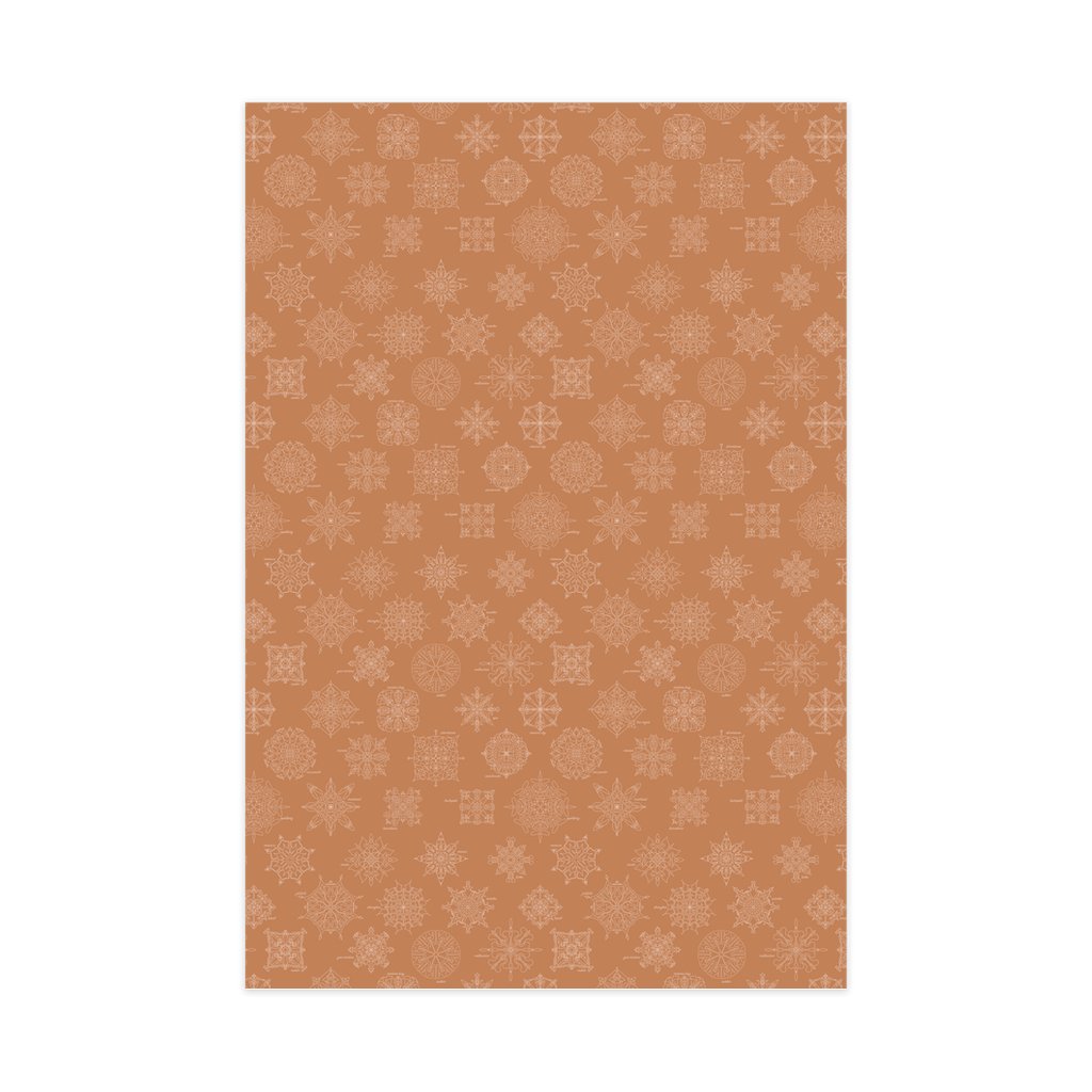 Caramel Trackflakes Wrapping Paper - twogirls1formula