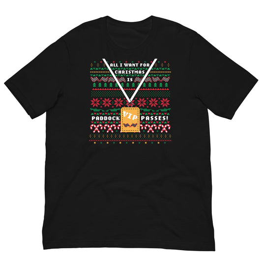 Christmas Paddock Passes T - Shirt - twogirls1formula