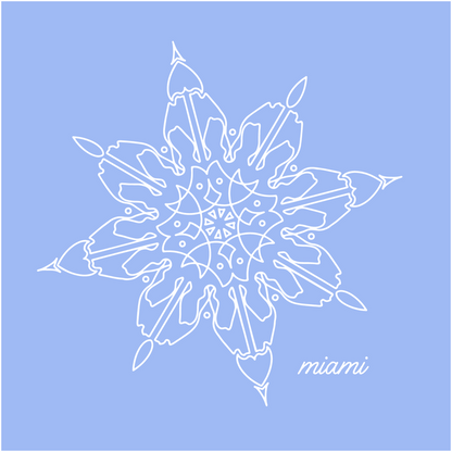 Miami Trackflake Ornament