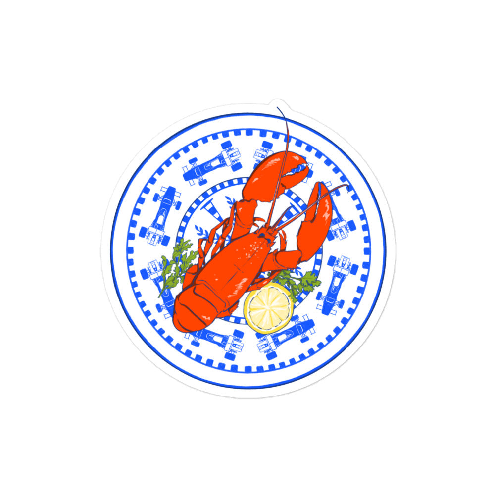 Jetset 'Lobster Plate' Sticker