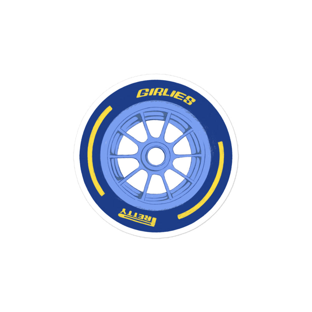 Jetset 'Pretty Girlies' Tire Sticker