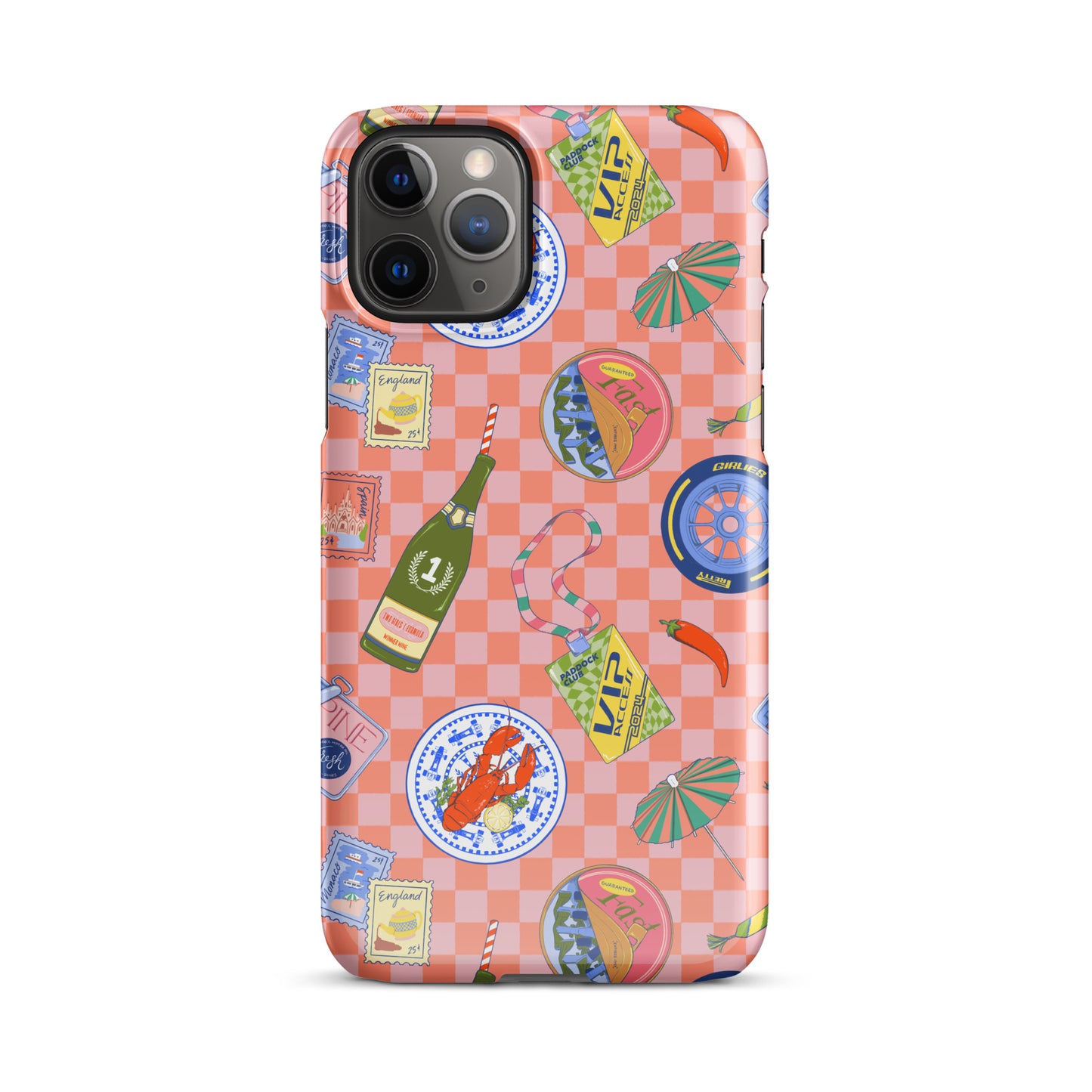 Jetset Summer Picnic Pink Case for iPhone