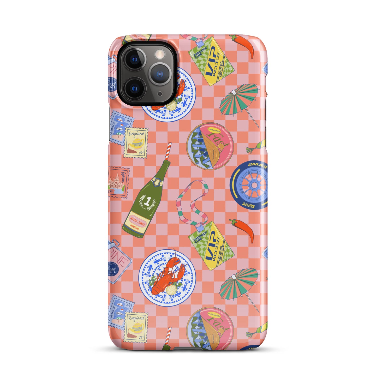 Jetset Summer Picnic Pink Case for iPhone