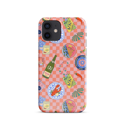Jetset Summer Picnic Pink Case for iPhone
