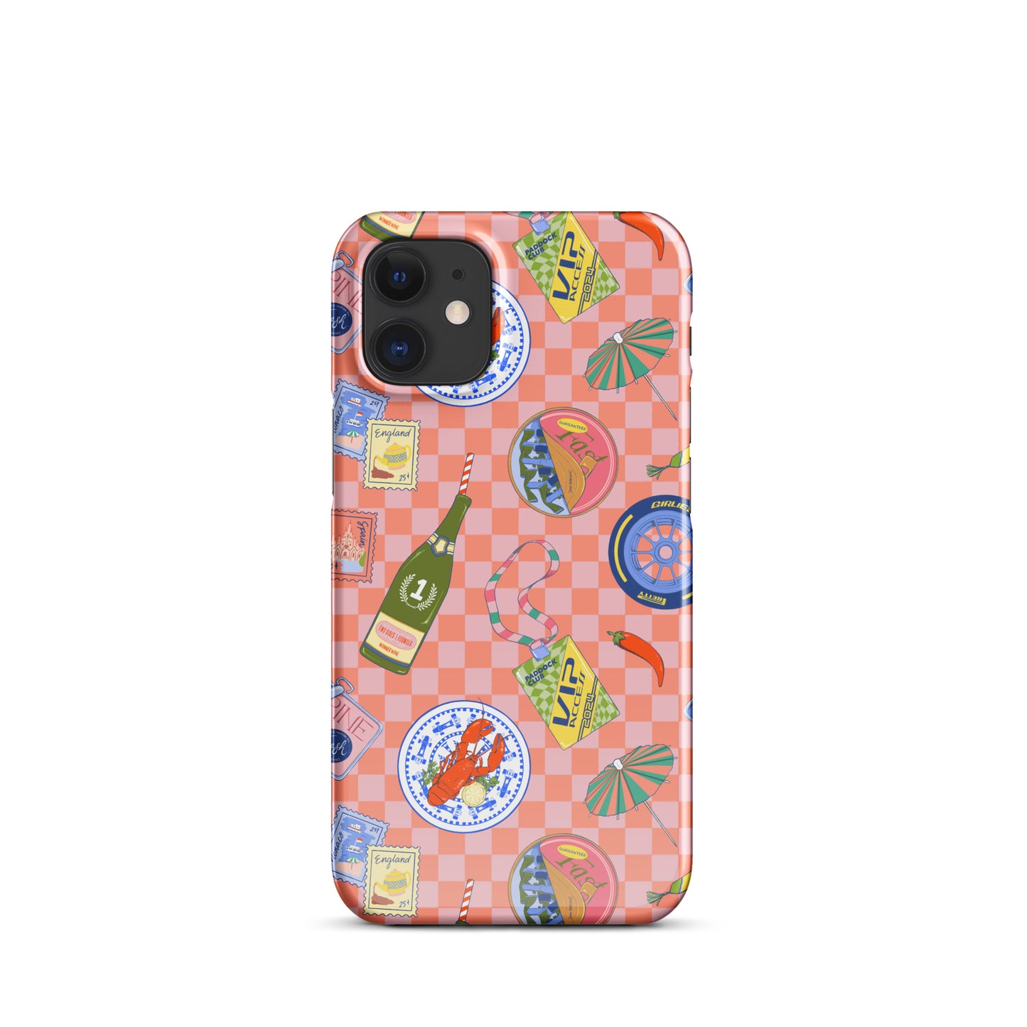Jetset Summer Picnic Pink Case for iPhone
