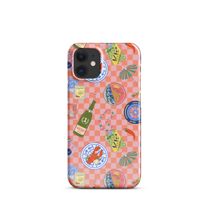 Jetset Summer Picnic Pink Case for iPhone