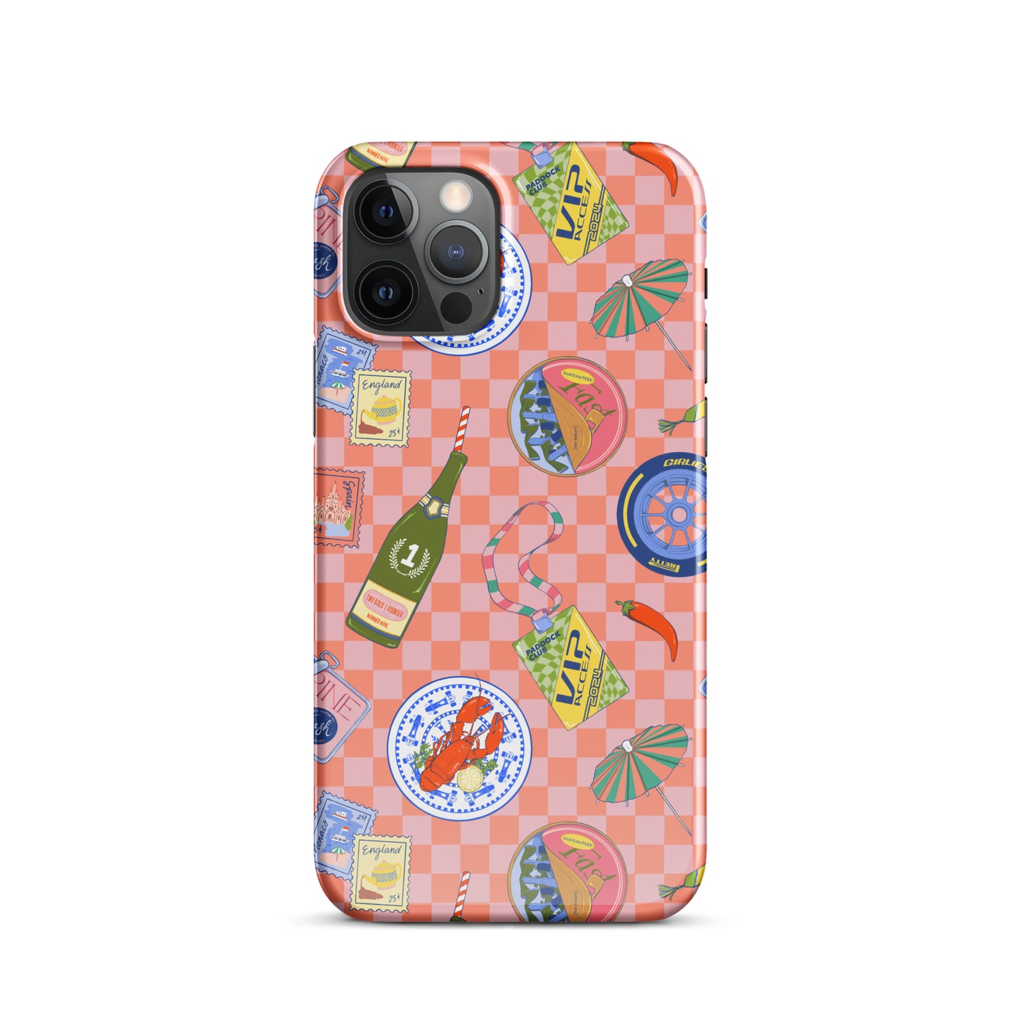 Jetset Summer Picnic Pink Case for iPhone