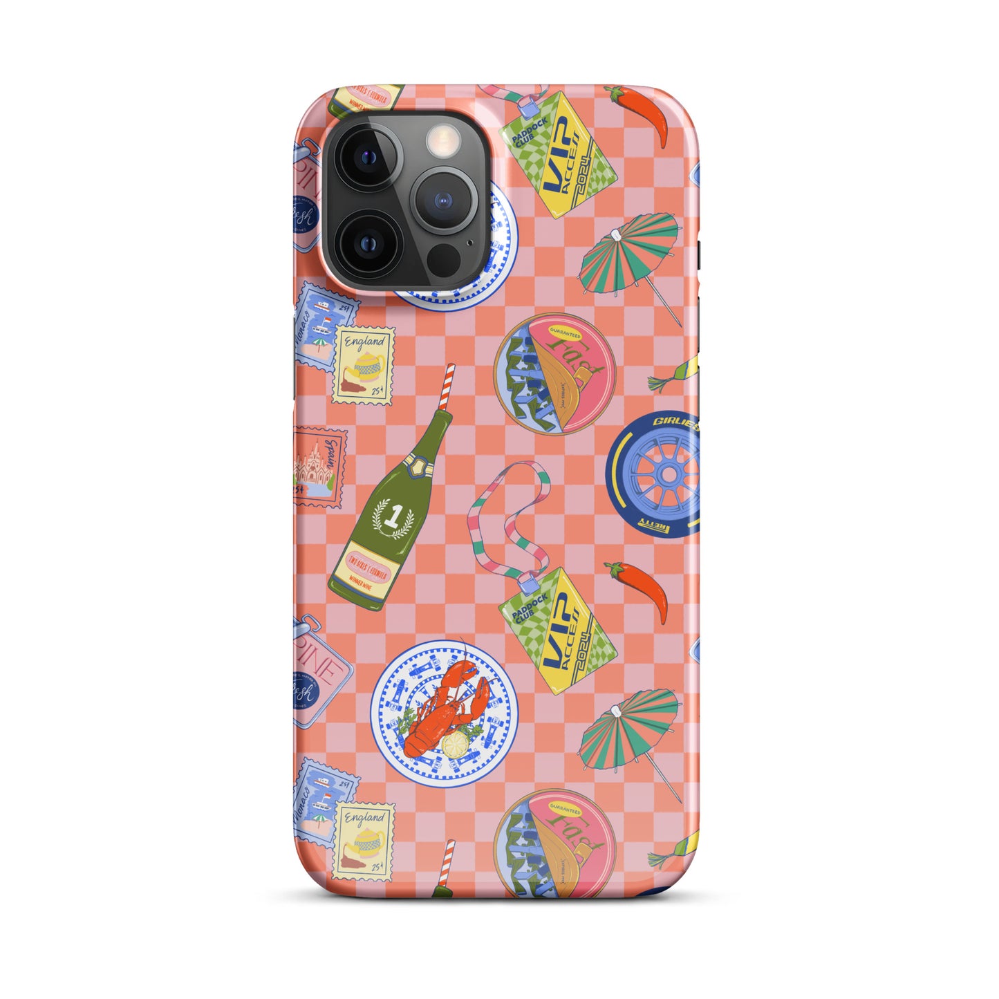 Jetset Summer Picnic Pink Case for iPhone