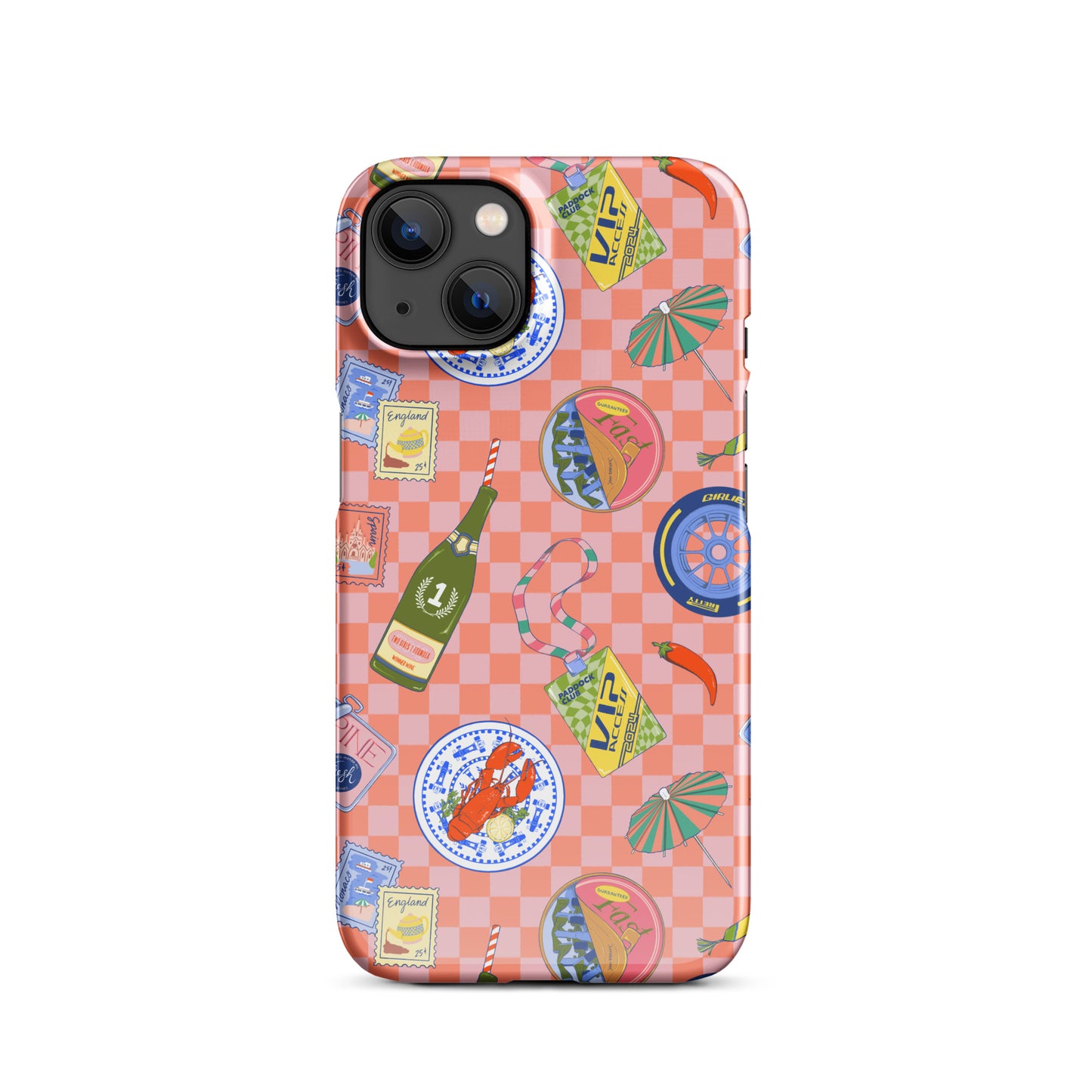 Jetset Summer Picnic Pink Case for iPhone
