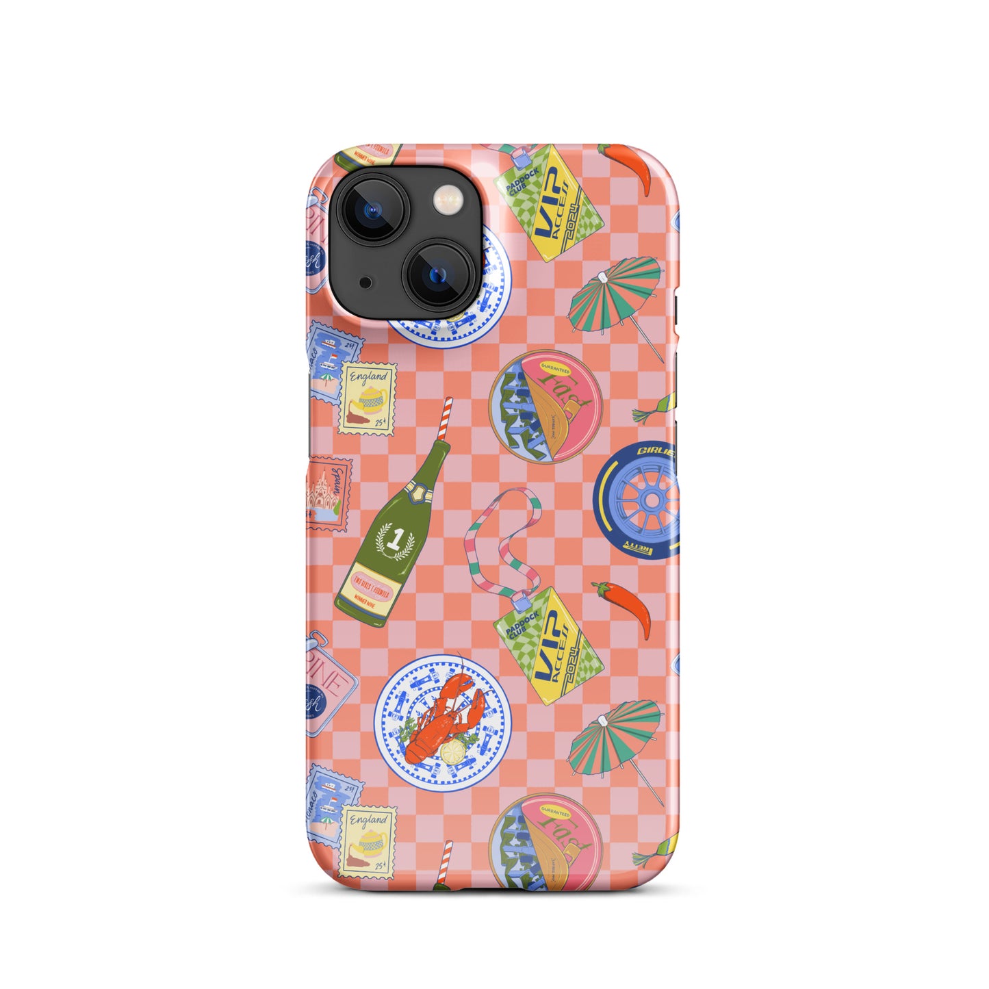 Jetset Summer Picnic Pink Case for iPhone
