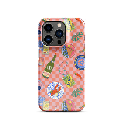 Jetset Summer Picnic Pink Case for iPhone