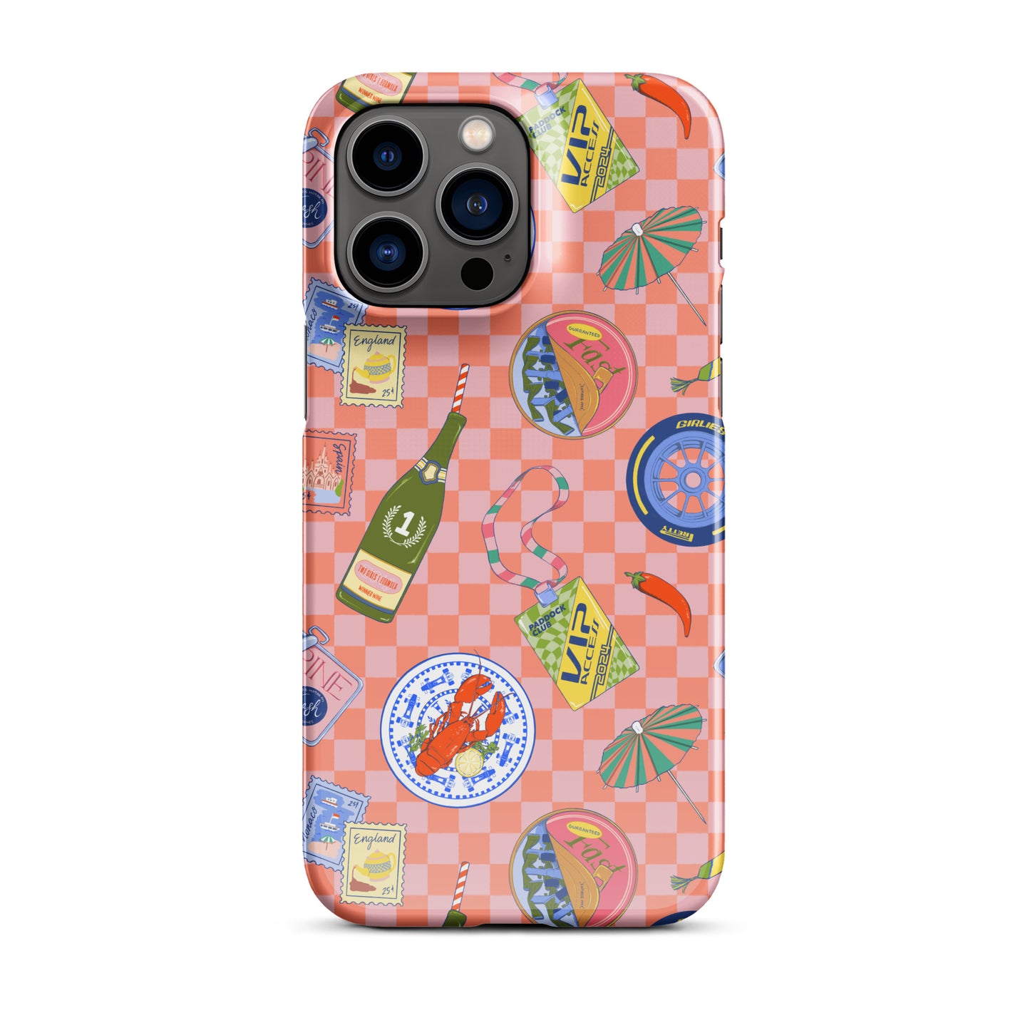 Jetset Summer Picnic Pink Case for iPhone
