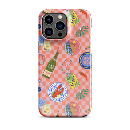 Jetset Summer Picnic Pink Case for iPhone