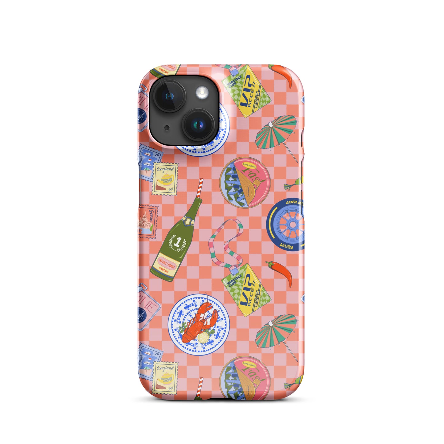 Jetset Summer Picnic Pink Case for iPhone
