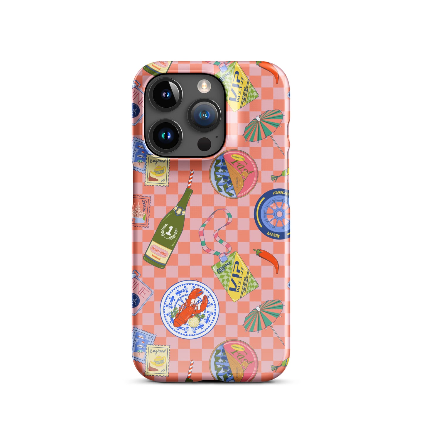 Jetset Summer Picnic Pink Case for iPhone
