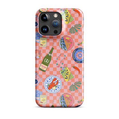 Jetset Summer Picnic Pink Case for iPhone
