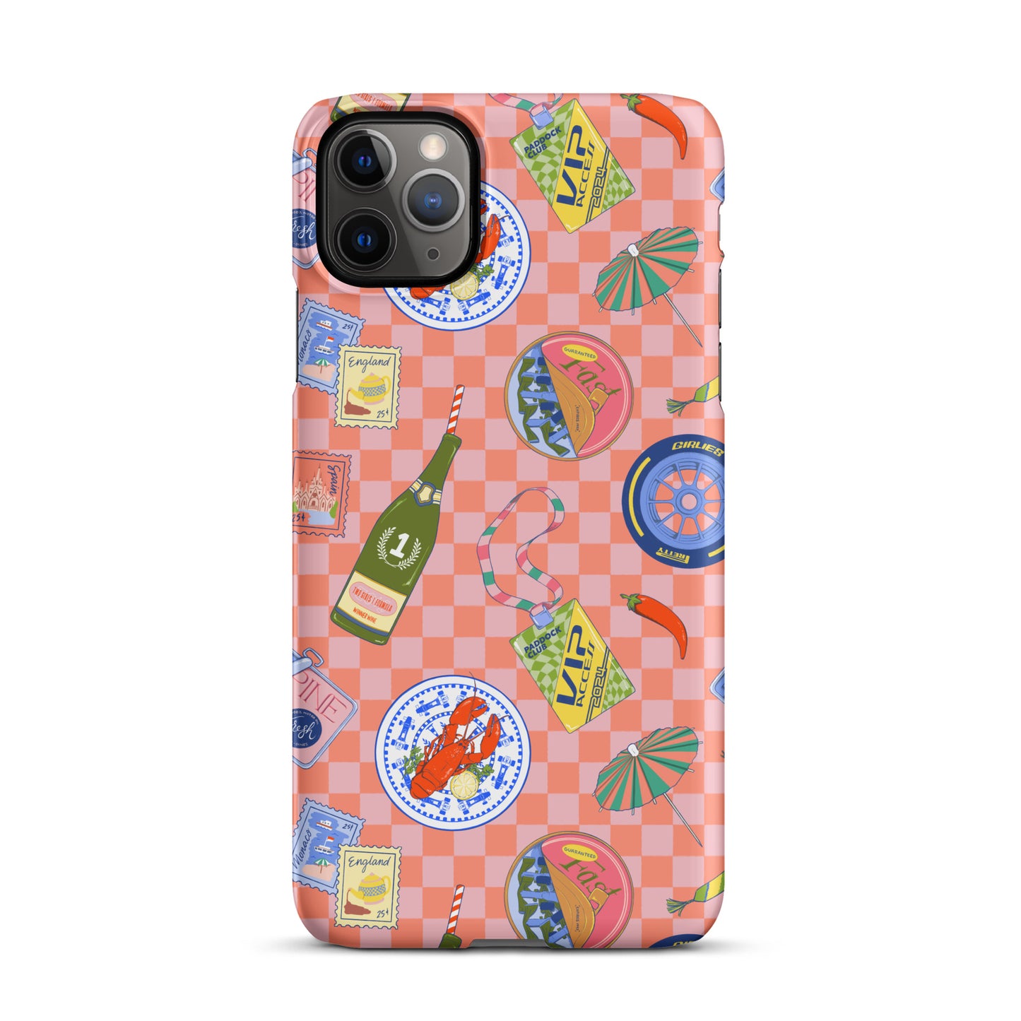 Jetset Summer Picnic Pink Case for iPhone