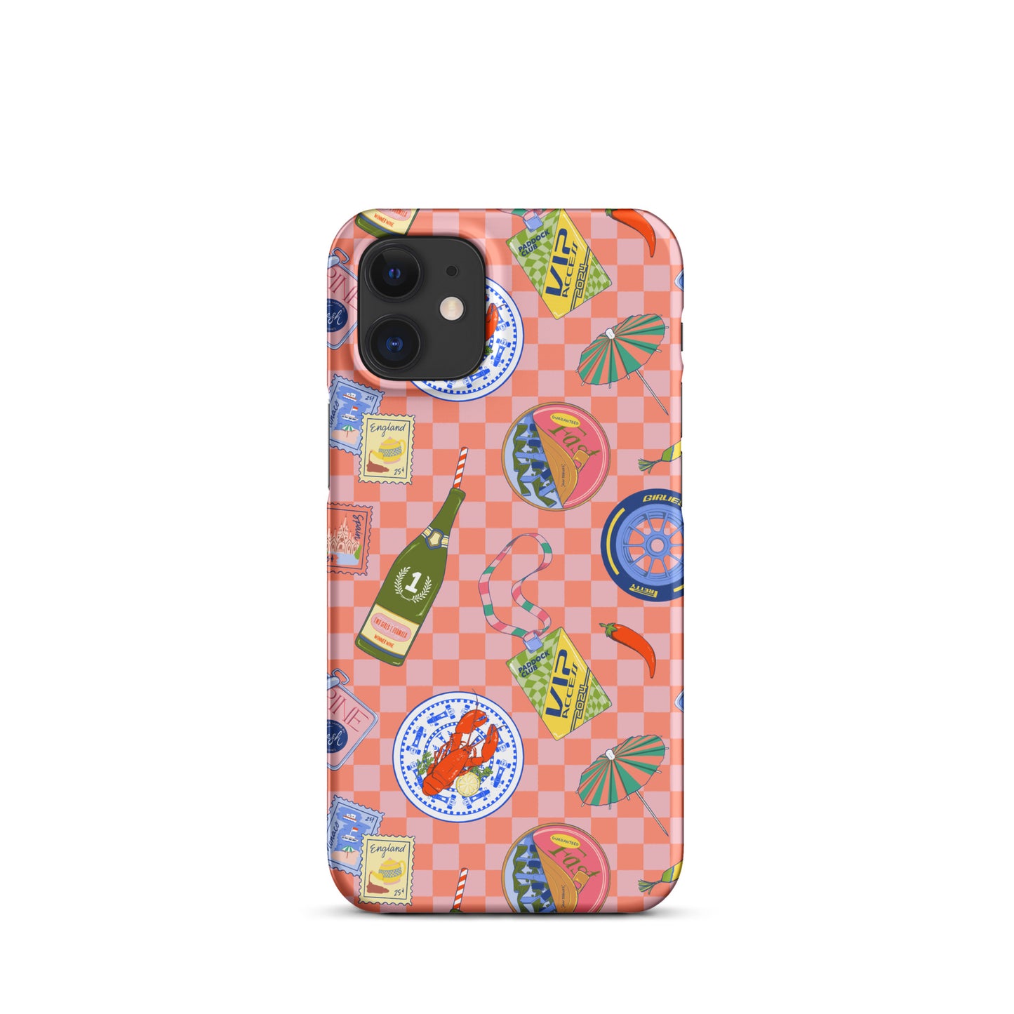 Jetset Summer Picnic Pink Case for iPhone
