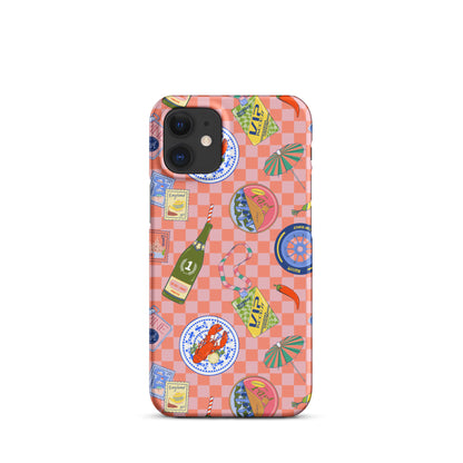 Jetset Summer Picnic Pink Case for iPhone