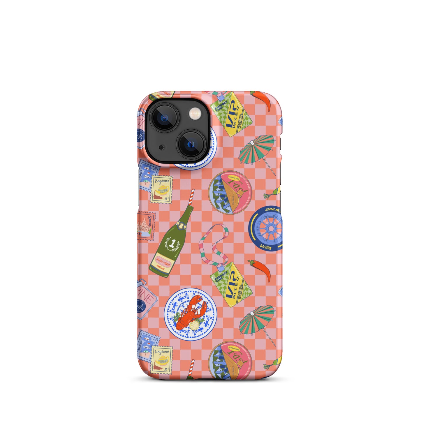 Jetset Summer Picnic Pink Case for iPhone