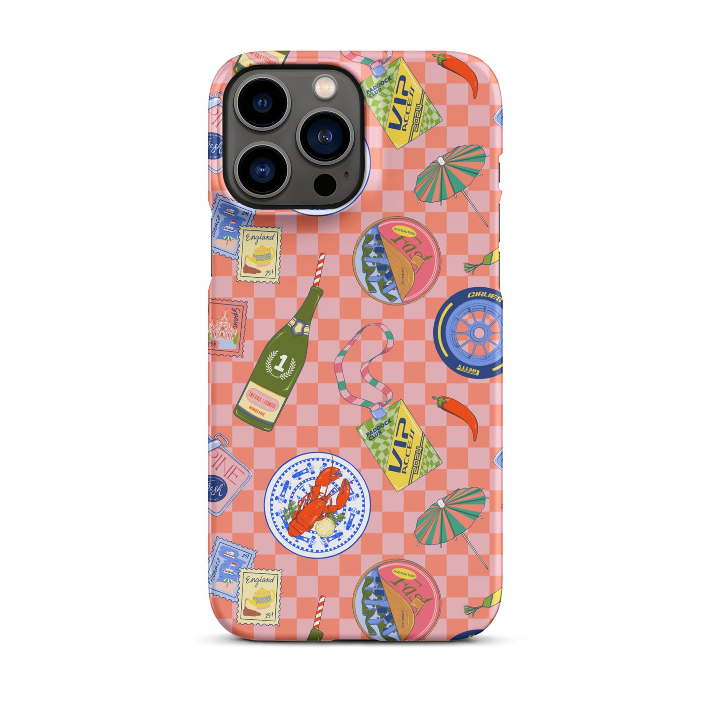 Jetset Summer Picnic Pink Case for iPhone