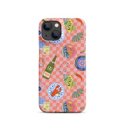 Jetset Summer Picnic Pink Case for iPhone