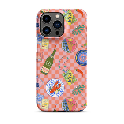 Jetset Summer Picnic Pink Case for iPhone