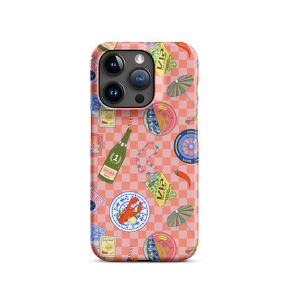 Jetset Summer Picnic Pink Case for iPhone
