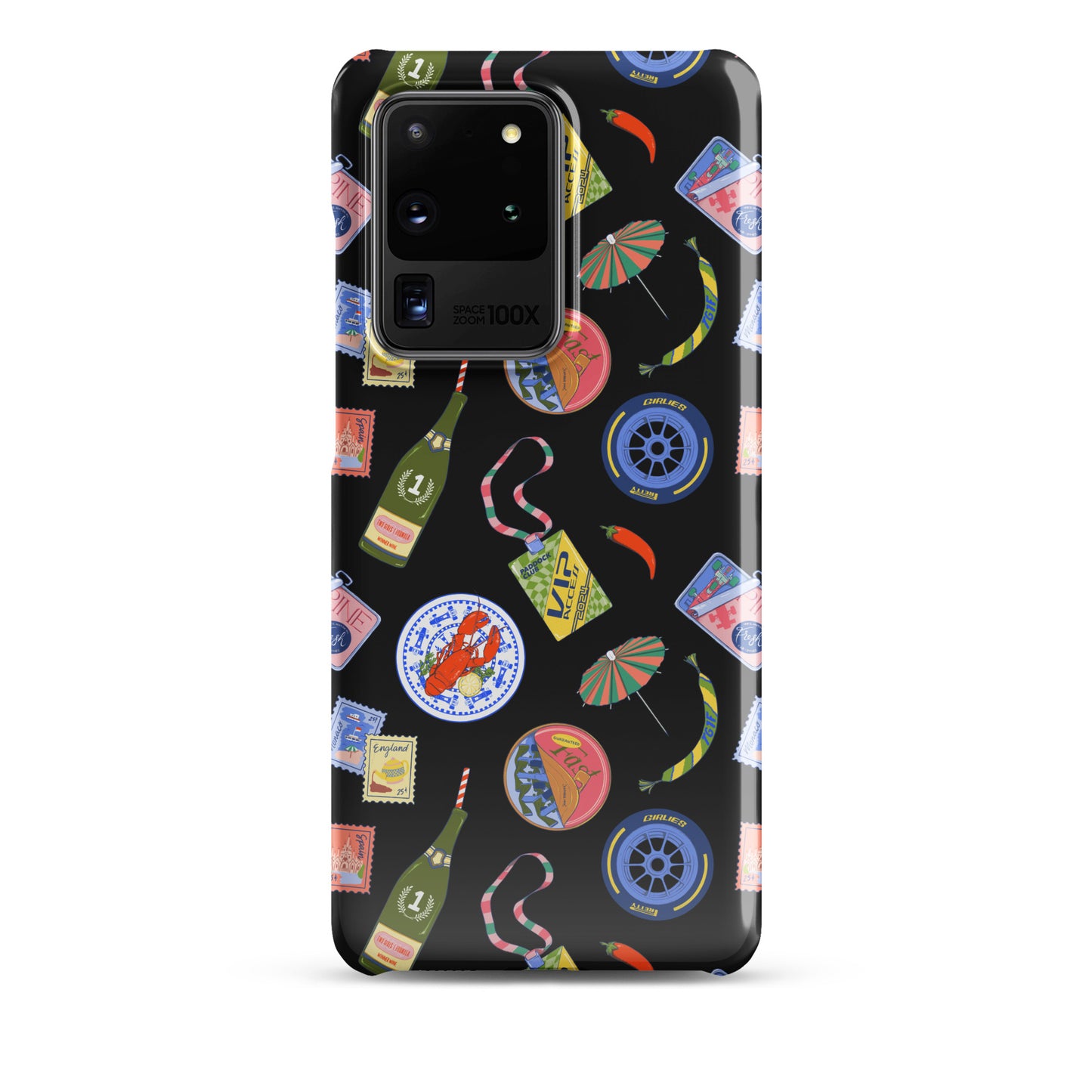 Jetset Summer Black Case for Samsung