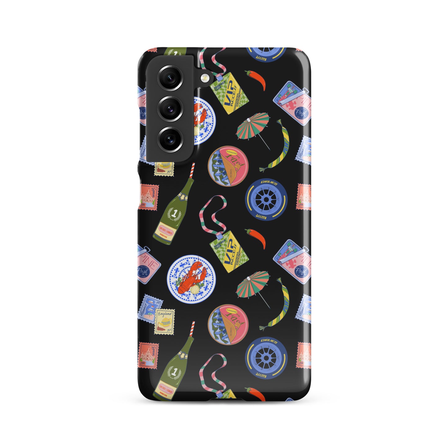 Jetset Summer Black Case for Samsung