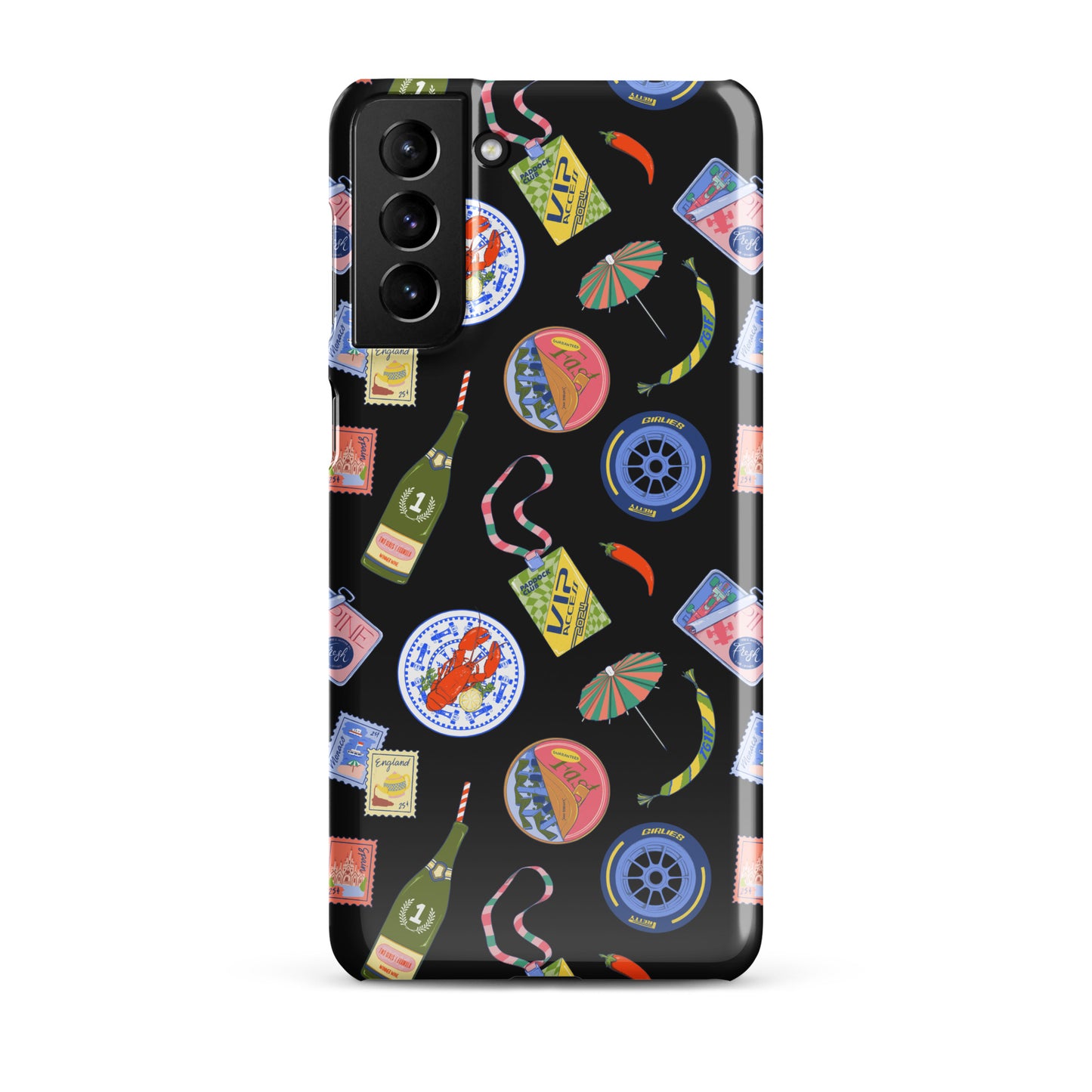 Jetset Summer Black Case for Samsung