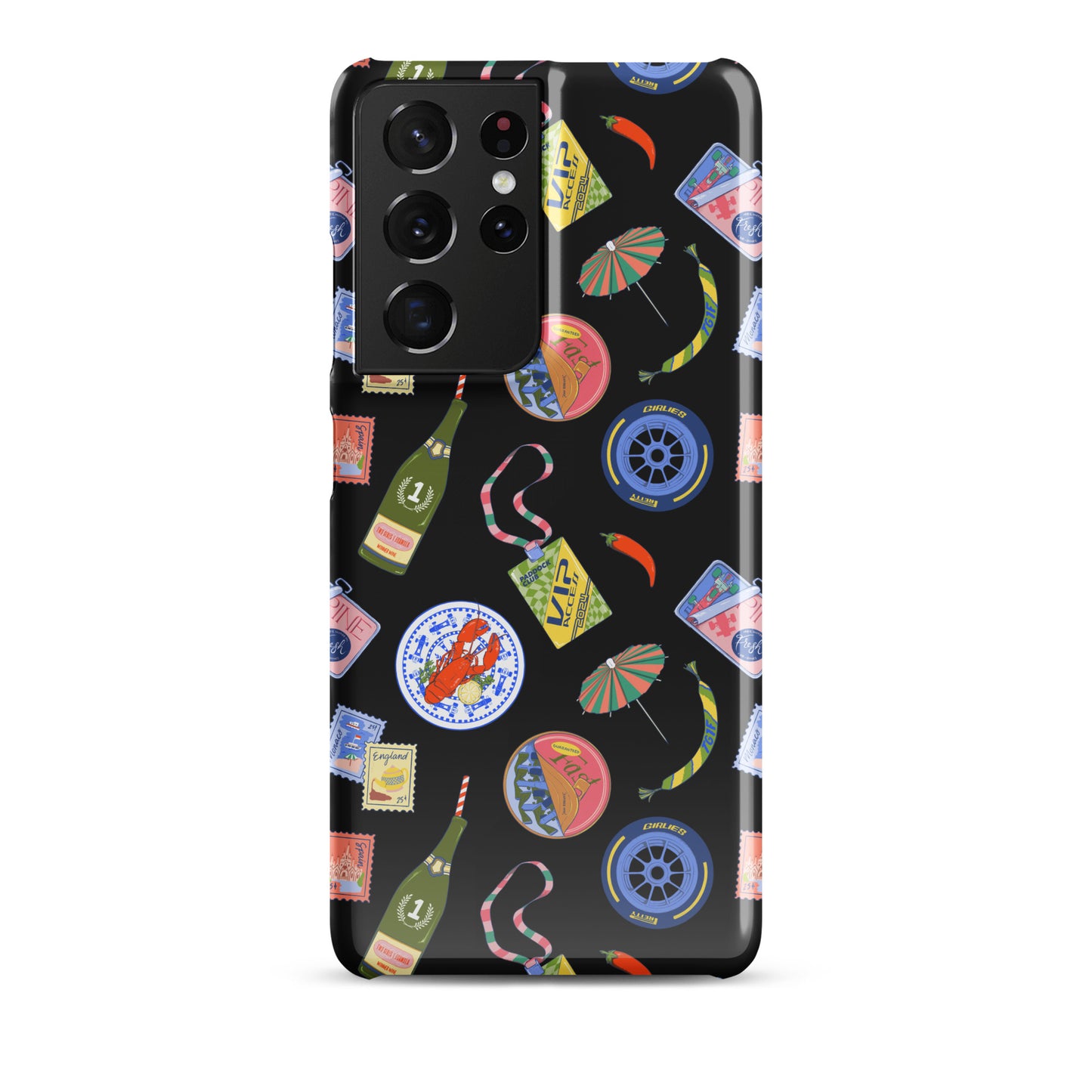 Jetset Summer Black Case for Samsung