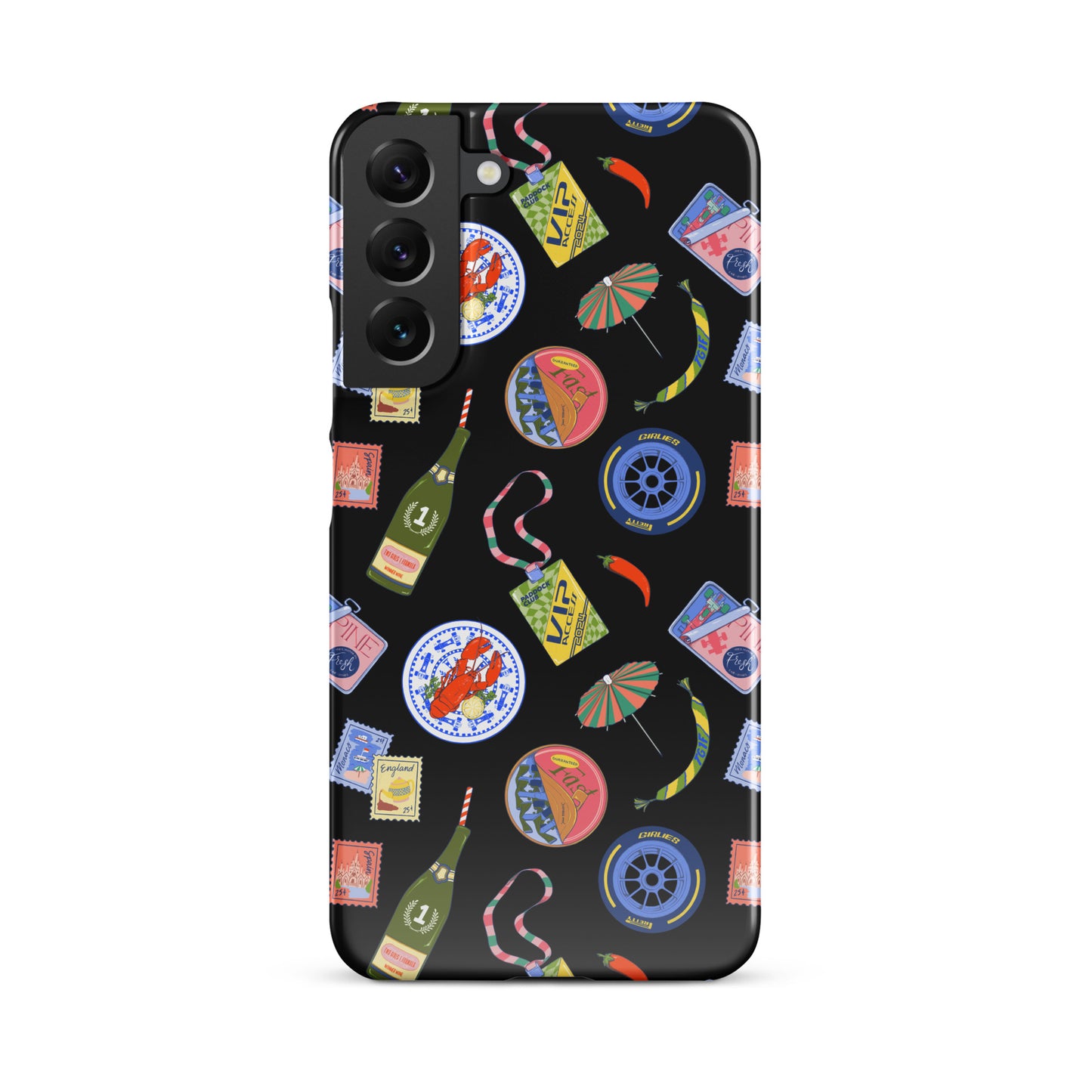 Jetset Summer Black Case for Samsung