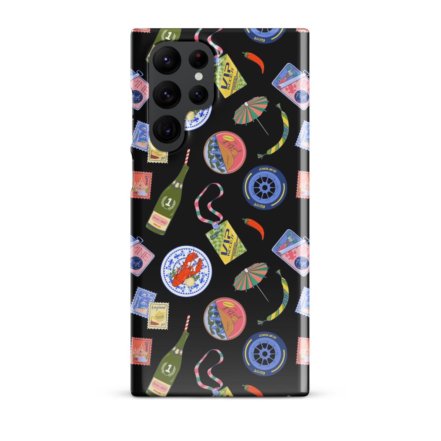 Jetset Summer Black Case for Samsung